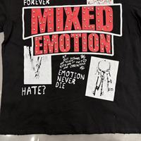 Les fournisseurs populaires expédient le dernier t-shirt décontracté à manches courtes surdimensionné imprimé avec strass MIXED EMOTION, tendance estivale.
