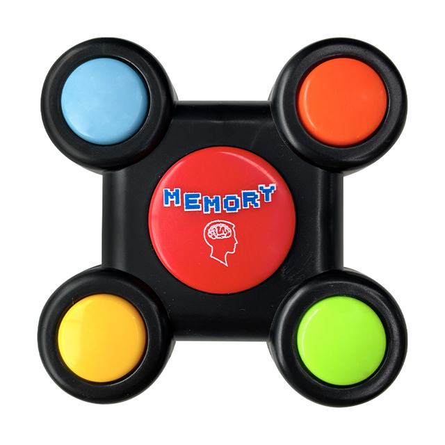 4 Buttons Handheld Light and Music Electronic Memory Game Educational Memory Quiz Toy for Kids Memory Game Button