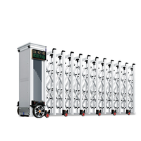 Barrière de sécurité télescopique de haute qualité pour allée, portail coulissant rétractable automatique