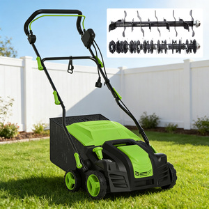 Aérateur de <span class=keywords><strong>pelouse</strong></span> électrique VERTAK 2000W, scarificateur à roues avec sac de collecte d'herbe pour l'élimination du mousse de <span class=keywords><strong>pelouse</strong></span> - Product Image 1