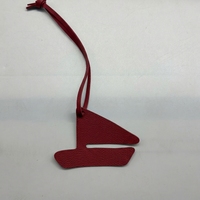 Porte-clés de sac en cuir, souvenir de voyage, avec pendentif Hôtel Burj Al Arab, Dubaï, monument des Émirats arabes unis