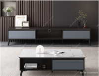 Meuble TV de salon en MDF de style chinois moderne, design écologique, compatible avec les téléviseurs de 65 pouces et plus