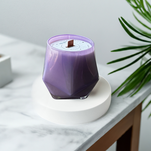 Bougie à la lavande de No Label Candle Company, cire de coco, 90 heures de combustion, aromathérapie, décoration d'intérieur, yoga, méditation - Product Image 1