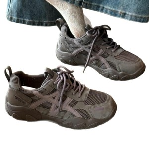 German-style Women's <strong>Hidden</strong>-<strong>Heel</strong> Lace-Up Breathable Rubber Outsole Thick-Soled Autumn Retro All-Match <strong>Sports</strong> Casual <strong>Shoes</strong> - Product Image 5