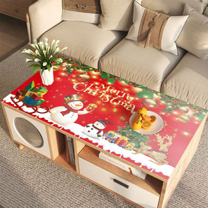 Mantel de Plástico Individual Clásico y Sencillo con Estampado Navideño para la Temporada Navideña - Product Image 2