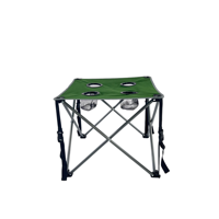 Meubles d'extérieur en acier léger, fabrication directe d'usine Tepu, design moderne, table pliable portable pour la plage et la cour, personnalisable