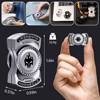 Jouet Fidget Spinner 3-en-1 en métal, avec temps de rotation silencieux prolongé, Clicker Slider pour le soulagement du stress et la concentration, pour adultes et adolescents, pour le bureau