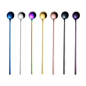 Ensemble de cuillères à café à long manche petites cuillères à Dessert <span class=keywords><strong>en</strong></span> <span class=keywords><strong>métal</strong></span> coré<span class=keywords><strong>en</strong></span> cadeau argent laiton acier inoxydable couverts <span class=keywords><strong>cuillère</strong></span> à thé <span class=keywords><strong>en</strong></span> or - Product Image 2