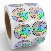 Autocollant holographique personnalisé avec logo, autocollant laser réfléchissant arc-en-ciel, autocollants holographiques pour ordinateur portable, produits à étiquette privée, étiquettes pour emballages de café