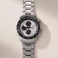 Hochwertige Neue Automatische Quarz-Chronograph-Uhr Edelstahl-Uhr Leder-Uhr Wasserdicht