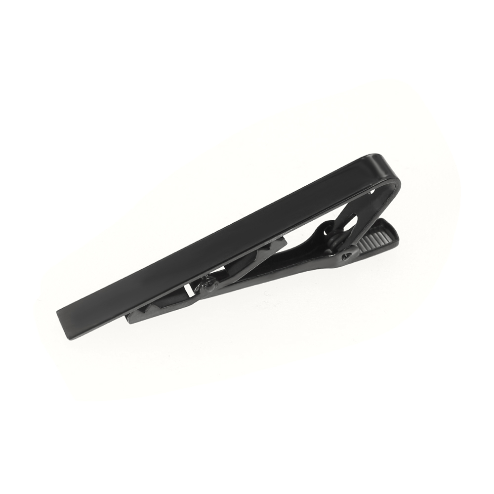 Fermacravatta nero 55*6.5mm