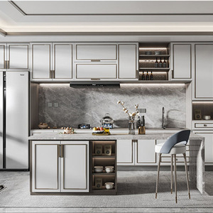 Nhà máy cung cấp prefab MDF gỗ tủ bếp đảo chất lượng tủ bếp Nhà Máy Giá Đá Cẩm Thạch Laminate nhựa vòi nước - Product Image 3