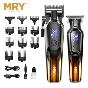 Cortadora <span class=keywords><strong>de</strong></span> Cabello Inalámbrica MRY, 8500 RPM, Cuchilla <span class=keywords><strong>de</strong></span> Acero Inoxidable <span class=keywords><strong>de</strong></span> Alta Velocidad, Pantalla LCD, Recargable por USB, Juego <span class=keywords><strong>de</strong></span> Recortadora <span class=keywords><strong>para</strong></span> Uso Doméstico y en Salones - Product Image 5