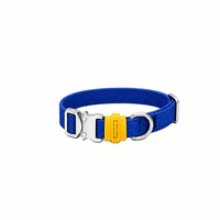 Collier pour chien en PVC tissé à blocs de couleur, imperméable et durable