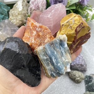 Materiali misti campione di cristallo curativo naturale <span class=keywords><strong>minerale</strong></span> di calcedonio blu grezzo per la decorazione - Product Image 6
