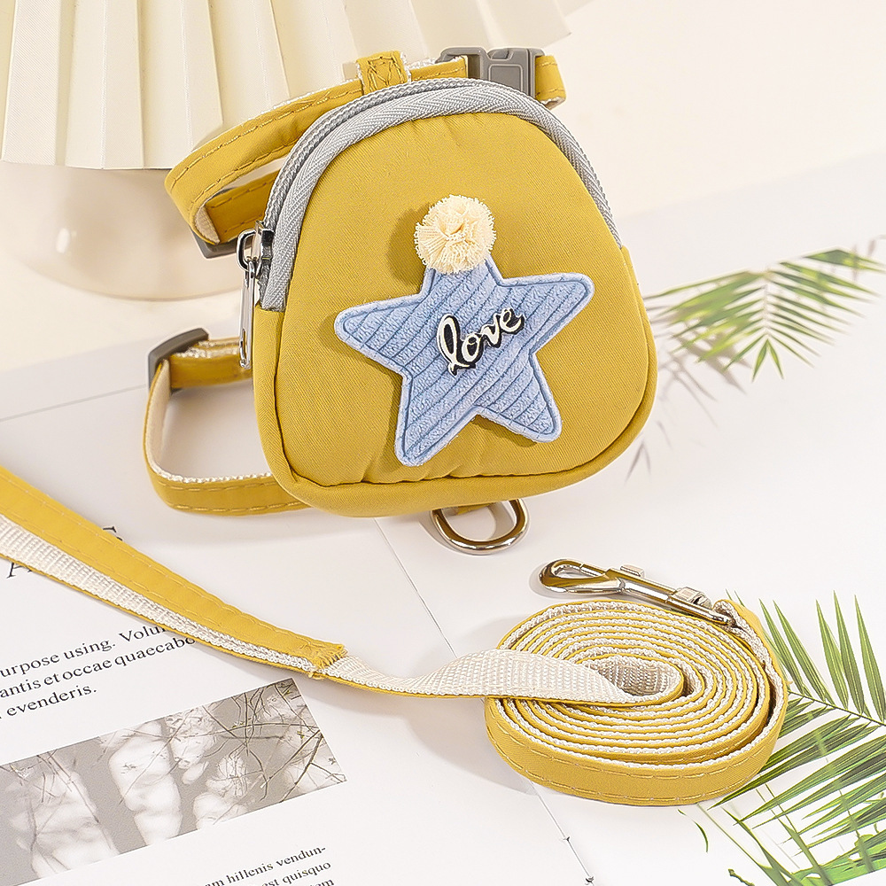 Sac à dos en forme d'étoile tire sur le jaune
