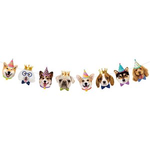 Decorazioni per Festa di <span class=keywords><strong>Compleanno</strong></span> per Cani con Motivo Delfino <span class=keywords><strong>e</strong></span> Stella, Striscione con <span class=keywords><strong>Auguri</strong></span> '<span class=keywords><strong>Buon</strong></span> <span class=keywords><strong>Compleanno</strong></span>' Stampato Digitalmente - Product Image 5