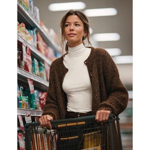 Haut thermique ajusté à col roulé et manches longues pour femme, idéal pour les températures froides - Product Image 3