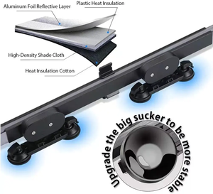 46/65/70/80 fisarmonica pieghevole <span class=keywords><strong>parasole</strong></span> <span class=keywords><strong>auto</strong></span> <span class=keywords><strong>tende</strong></span> isolamento termico tessuto anti-uv parabrezza tenda - Product Image 4