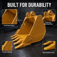 Godets d'excavatrice Ruimaike de qualité OEM pour attache de godet, pour engins de construction lourds de 1 à 30 tonnes, avec garantie d'un an