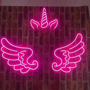 Decorazione della parete dell'interno luci a led segno di ala d'angelo ala de <span class=keywords><strong>ngel</strong></span> neon sign - Product Image 1