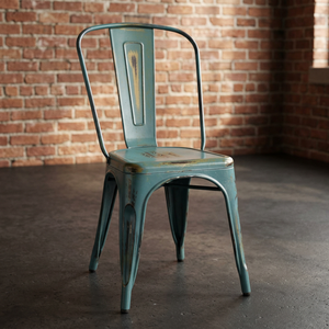 Chaise de salle à manger réglable en fer, design antique inspiré du violoncelle, style industriel vintage, écologique, durable, légère, pour la maison et l'hôtellerie - Product Image 2