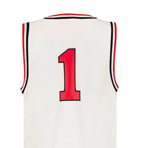 Maillot de basket-ball en polyester personnalisé de haute qualité, services OEM, impression par sublimation personnalisée, maillot de basket-ball - Product Image 4
