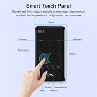 Proyektor Mini Portabel DLP Short Throw P09 Terbaru, Video Android Home Theater, Proyektor 4k, Pocket Beamer