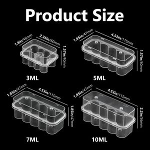 Boîte de rangement en plastique PP durable et sécurisée pour peptides de 3 ml, étui pour flacons de peptides, boîte de rangement en plastique pour peptides - Product Image 2