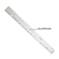 Solutions de modules LED à haute efficacité 6W 198lm/w 20*280mm SMD2835LED série Zhaga pour l'éclairage de bureaux, les espaces commerciaux