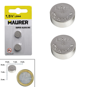 Pile bouton alcaline Maurer LR44 (2 pièces) - Product Image 2