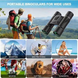 <span class=keywords><strong>Jumelles</strong></span> compactes HD haute puissance 10x25, de qualité supérieure, pliables et portables, équipement de chasse en plein air, télescope - Product Image 4