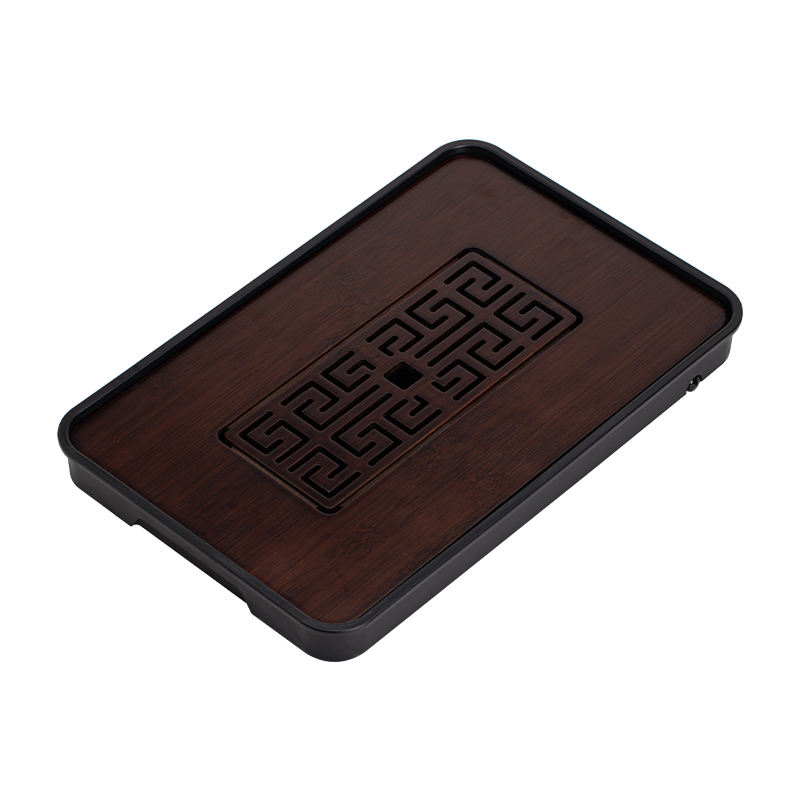 Walnut-colored rectangular pan (white background) small size