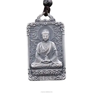 Gecertificeerde Sterling Zilveren 999 Retro Dubbelzijdige Dierenriem Originele Manjus Bodhisattva Mannelijke En Vrouwelijke Voogd Hanger