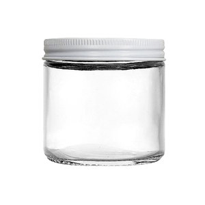 63mm <span class=keywords><strong>5</strong></span> <span class=keywords><strong>ounce</strong></span> rộng miệng lọ thủy tinh thẳng mặt tường 150ml thủy tinh container với mũ kim loại màu trắng cho mỹ phẩm - Product Image 1