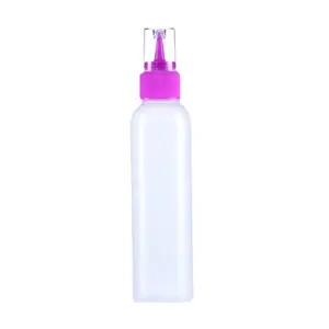 30ml 60ml 80ml 120ml pointed-nose pe squeeze bottle dispensing tip cap liquid dispensing empty bottle with childproof cap