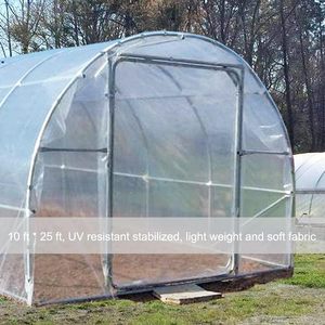 Film plastique pour serre 6 mil 10' x 26' transparent résistant aux UV en polyéthylène pour usage en serre à armatures - Product Image 2