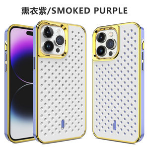 Tản nhiệt kim loại mới Hợp kim nhôm làm mát TPU tổ ong chống sốc sang trọng kim cương lỗ đầy màu sắc rỗng điện thoại di động trường hợp - Product Image 6