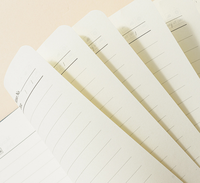 Carnet de notes A5 personnalisé avec logo, couverture rigide en papier kraft recyclable, imprimé, avec bande élastique pour étudiants