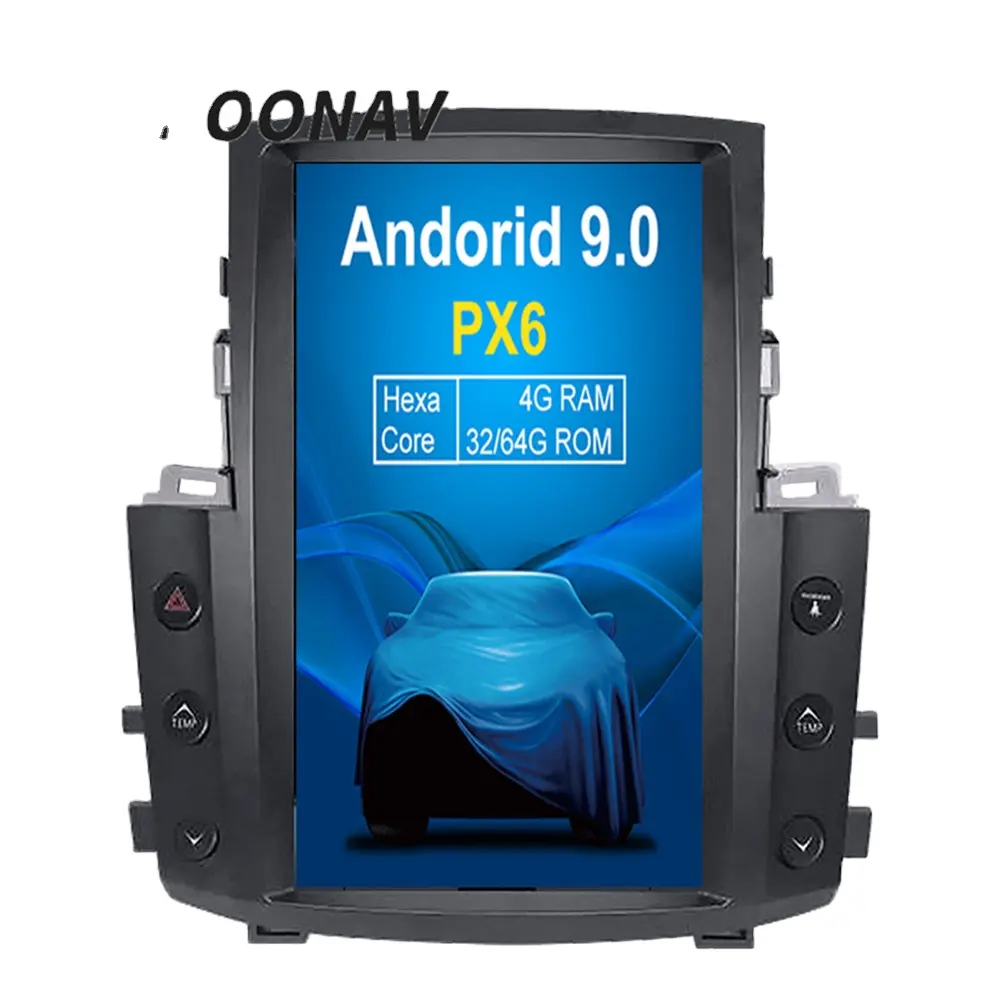 13.6 polegadas LX570 Tesla Vertical Da Tela de Rádio GPS Para LEXUS 2007-2015 Multimedia Player Suporte Carplay Android Som Do Carro