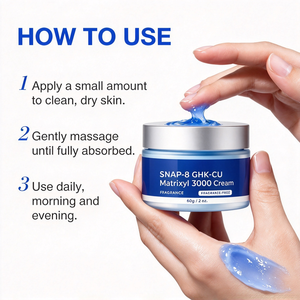 Crème pour le visage Snap 8 GHK CU Matrixyl 3000 sans parfum contenant du panthénol et de l'hyaluronate de sodium, hydratation longue durée - Product Image 6