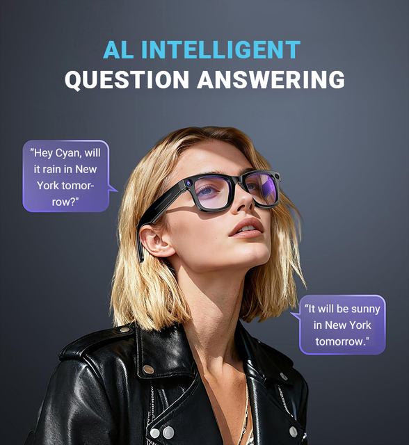 2025 New Arrival ZJGC Smart Glasses ZJ02 1080P HD Camera 16Gb Memory AI Translation and Recognition Taking Videos Voice Record