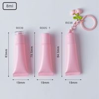 Emballage personnalisé pour tube de gloss à lèvres avec logo, 8/15 ml, tube PE à embout incliné, conteneur cosmétique, fabrication OEM, vente en gros, fournisseur d'usine