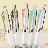 Nouveau stylo gel à pointe bille de couleur Morandi, design simple et esthétique, mignon, à pression, pour étudiants