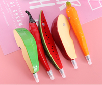 Stylo à bille fantaisie en forme de maïs, concombre, carotte, aubergine, piment, légume avec aimant pour réfrigérateur