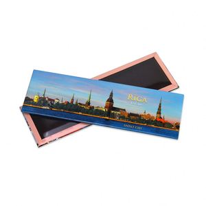 Souvenir Riga <b>Fridge</b> Magnet Customised Size Tin Tinplate Refrigerator Magnetic Stickers for Photo - Product Image 2