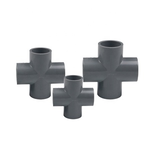 Nhà Sản Xuất Trung Quốc Khớp Nối Ống Nhựa PN16 SCH80/40 <span class=keywords><strong>PVC</strong></span> 4 Chiều Chéo Cho Ống <span class=keywords><strong>PVC</strong></span> - Product Image 3