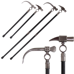 Canne de luxe en métal en forme de marteau, décoration de Pâques, bâton de cosplay, accessoire de scène, sceptre de gentleman moderne - Product Image 1