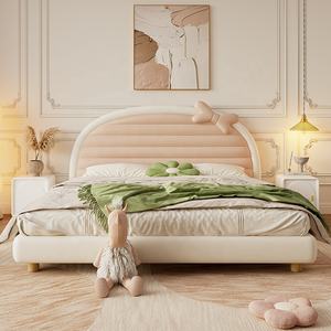 도매 가격 아름다움 침대 방 가구 현대 거품 침대 스크린 소년 성인을위한 어린이 나무 더블 이층 침대 - Product Image 5