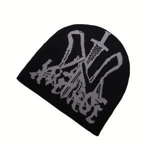 Gorro de Invierno Acrílico Transpirable e Impermeable de Alta Calidad, Nuevo Estilo Y2K, Personalizado, Tejido Jacquard, para Viaje - Product Image 1